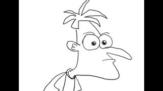 Dr Heinz Doofenshmirtz How to draw a easy Финес и Ферб Как нарисовать просто [upl. by Lawton]