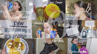 VLOG Grwm  New shoes  Grocery haul  Pantry clean out  etc [upl. by Adah]