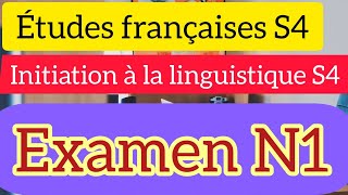 Examen de linitiation à la linguistique Semestre 4 [upl. by Lindgren]