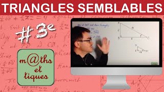 Utiliser des triangles semblables 1  Troisième [upl. by Eiramanna]