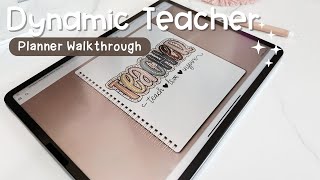 Dynamic Digital Teacher Planner  Planner Walkthrough [upl. by Nikola]