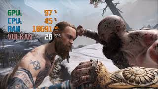 God of War nVidia Geforce GTX 950M Intel core i7 6700HQ [upl. by Eyssej]