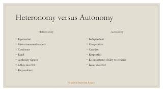 Heteronomy versus Autonomy in Learning [upl. by Tranquada]