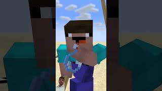 Help Herobrine Throw SPEAR VS Noob VS Notch VS Saitama shorts minecraftHerobrine [upl. by Suiluj]