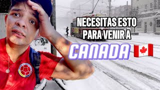 Asi viaje a CANADA desde MEXICO TODO ESTO ME PIDIERON😱 [upl. by Attenauqa]