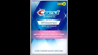 Crest 3D White Strips Gentle Routine Day 1 [upl. by Roer]