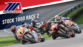 Stock 1000 Race 2 at Alabama 2024  FULL RACE  MotoAmerica [upl. by Diva]