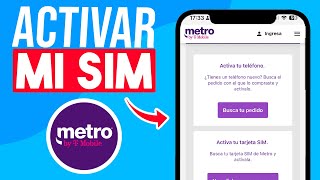 Como ACTIVAR un CHIP Metro by T Mobile Guia Completa [upl. by Oniliuqnart]