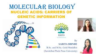 NUCLIC ACIDS CARRIER OF GENETIC INFORMATION [upl. by Denice]