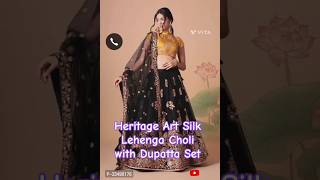 Heritage Art Silk Lehenga Cholis with Dupatta Set [upl. by Black]