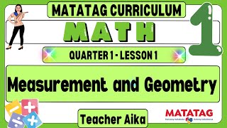 MATATAG Math 1 Grade 1 Quarter 1 Lesson 1 Measurement and Geometry 2 Dimensional Shapes matatag [upl. by Nomra]