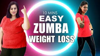 10 Mins Easy Weight Loss Zumba Dance Workout For Beginners At Home🔥Best Home Workout To Lose Weight [upl. by Ube]