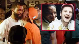 Battle Rapper Responds Perfectly After Fight Breaks Out REACTION [upl. by Wilscam]