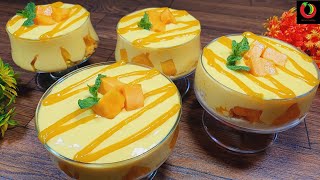 Special Mango Delight Recipe  Easy Mango Dessert Recipe  No Bake Dessert  Easy Mango Recipe [upl. by Aronid]