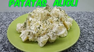 PATATAS ALIOLI COCINA CON PILAR [upl. by Nahtanha]