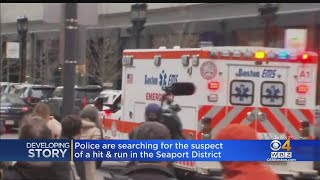 Police Search For Suspect In Hit And Run In Seaport District [upl. by Imot]