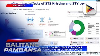 PAGASA explains consecutive typhoons that hit PH during 178th Climate Forum [upl. by Clynes537]