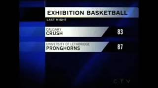 CTV Lethbridge December 8 2011 Lethbridge Pronghorns host Calgary Crush [upl. by Curnin]