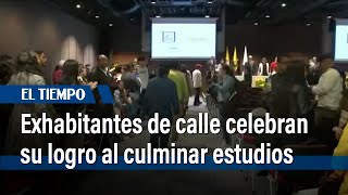 Exhabitantes de calle celebran su logro al culminar estudios en distintos niveles educativos [upl. by Atenaz196]