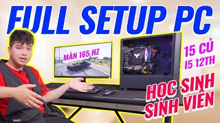 FULL SETUP TỪ MÁY ĐẾN BÀN GHẾ CHO HỌC SINH SINH VIÊN [upl. by Conger]