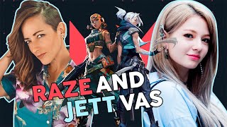 Jett and Raze Voice Actors from Valorant [upl. by Ayota242]