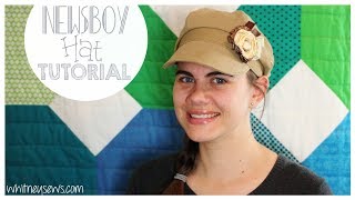 UPDATED Newsboy Hat How to  FREE PATTERN  Whitney Sews [upl. by Woo]