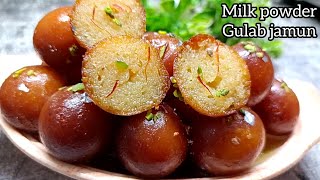 बेहद स्वादिष्ट मुंह में घुल जाने वाले मिल्क पाउडर गुलाब जामुन milk powder gulab jamun [upl. by Sletten]