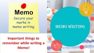 Memo Writing  Interoffice Memorandum writing techniques  NCWEB  DUSOL  Study Score  Writings [upl. by Shulem]