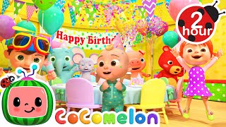 🎂Happy Birthday Song🎂  COCOMELON 🍉 Family Time 👨‍👩‍👦  MOONBUG KIDS  Family Cartoons [upl. by Shiverick235]