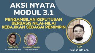 31a9 Aksi Nyata Modul 31 Pengambilan Keputusan Berbasis NilaiNilai Kebajikan Sebagai Pemimpin [upl. by Cutcheon]