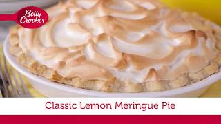 Classic Lemon Meringue Pie  Betty Crocker Recipe [upl. by Ethelbert]