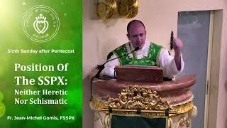 Position Of The SSPX Neither Heretic Nor Schismatic  Sermon by Fr Gomis 30 Jun 2024 [upl. by Nitnerb900]