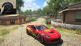 Lightning McQueen Reborn  Forza Horizon 5 Rebuilding  Logitech g29 gameplaygamingvideos [upl. by Neil]