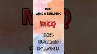 IBBI Land amp Building Valuation Exam 2024  MCQ  1 [upl. by Standley146]