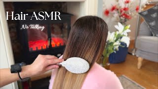 ASMR Real Person Hair Brushing Hair Play amp Jade Comb  Relaxing Hair Triggers amp Sounds For Tingles [upl. by Otrebile]