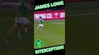 James Lowe Scores INCREDIBLE 75m Interception Try 6 Nations 2023 shorts [upl. by Liakim]