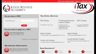 ITAX FILING ON KRA PORTAL [upl. by Amora415]