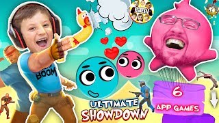 LOVE BALLS Challenge FGTEEV MOBILE GAMES SHOWDOWN Dad vs Son GameplaySkit [upl. by Bahe]