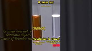 Bromine TestIdentification test for saturated and unsaturated Hydrocarbon shorts [upl. by Akirat]