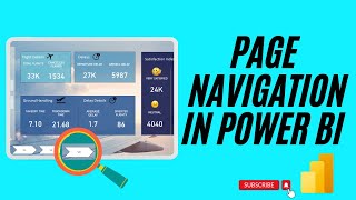 PAGE NAVIGATION in Power BI  Effortlessly navigate between Pages [upl. by Mirabelle]