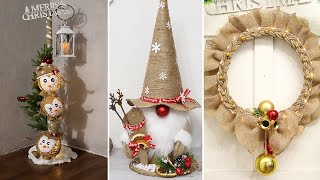 6 Diy Jute craft Christmas decorations ideas 2023🎄Christmas Decor 🎄🎄 [upl. by Dlaniger]