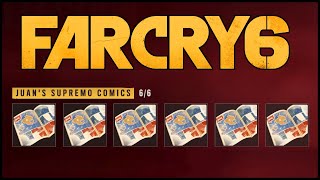 Juans Supremo Comics  All 6 Comic Issues Locations Hidden Histories  Far Cry 6 [upl. by Kramnhoj]