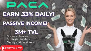 Paca Finance Explained The Future of Decentralized Finance Steady Passive Income crypto defi [upl. by Leotie728]