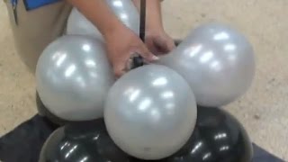 como hacer bases para columnas de globos [upl. by Cerf]