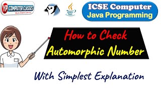 Automorphic number in java  Java Program to check automorphic number  YP Computer Classes [upl. by Doble789]