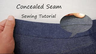 How to sew a waistband with concealed seam [upl. by Mandelbaum]