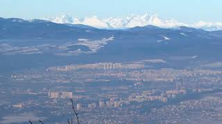 Kosice Slovakia with High Tatras mountains in the background superzoom [upl. by Fabiolas486]