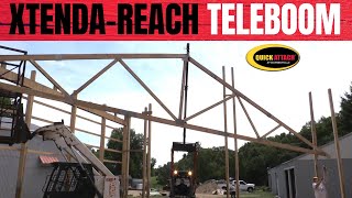 Quick Attach Teleboom Skid Steer Jib Hoist Crane Boom [upl. by Bunch913]