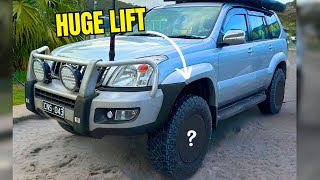 This is The Biggest 2quot Suspension Lift I Have Ever Seen  NEW WHEELS Prado Build PT4 [upl. by Nnav]