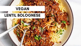 Vegan Lentil Bolognese [upl. by Thomasina]